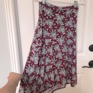 Lularoe floral midi skirt